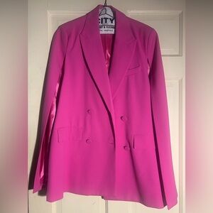 Pocket blazer cape